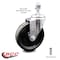 Service Caster 5 Inch Phenolic Wheel Swivel 12mm Threaded Stem Caster SCC-TS20S514-PHS-M1215 - alternate 5